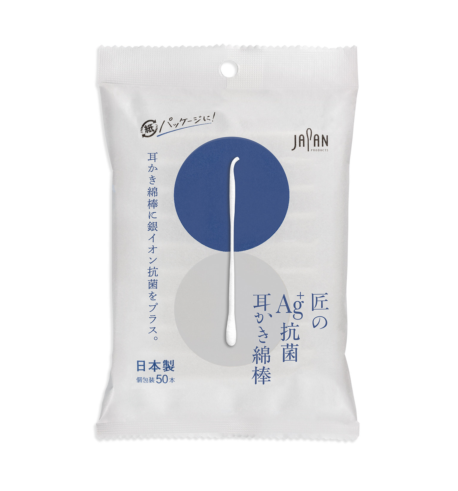 LIFE Ag+  ANTIBACTERIAL EAR PICK COTTON SWABS 50s